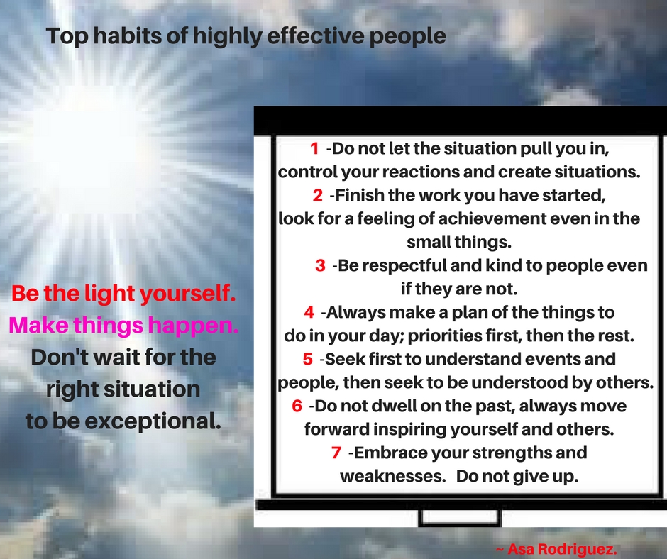 Top habits of effective people