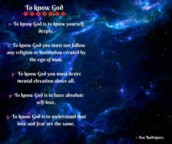 How to know God(1)